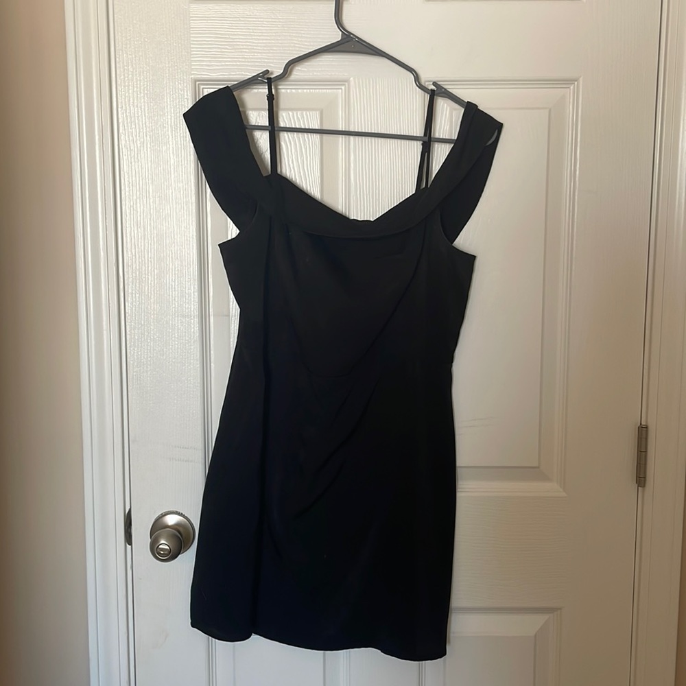 Black mini dress